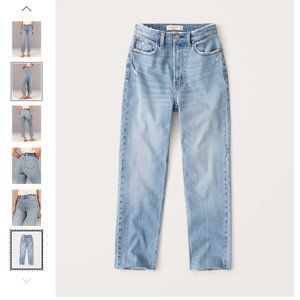 Abercrombie Ultra High Rise Ankle Straight Jeans